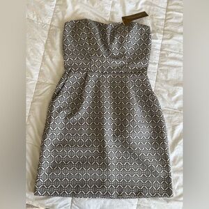 Miami Black and White Geometric Mini Dress